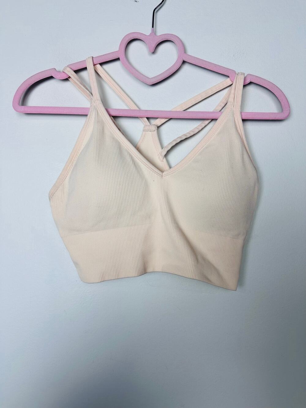 DSG Dicks Sporting Goods Pale Pink Padded Workout Bra Size Small